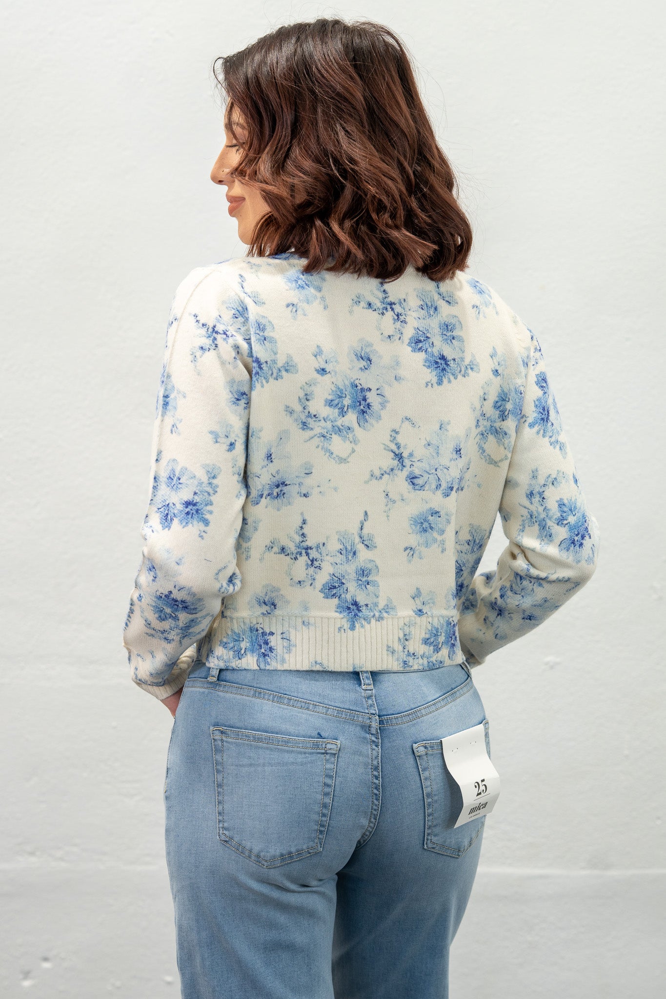 Sunday Tea Blue Floral Cardigan