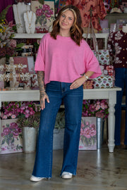 Tanya Light Pink Boxy Sweater
