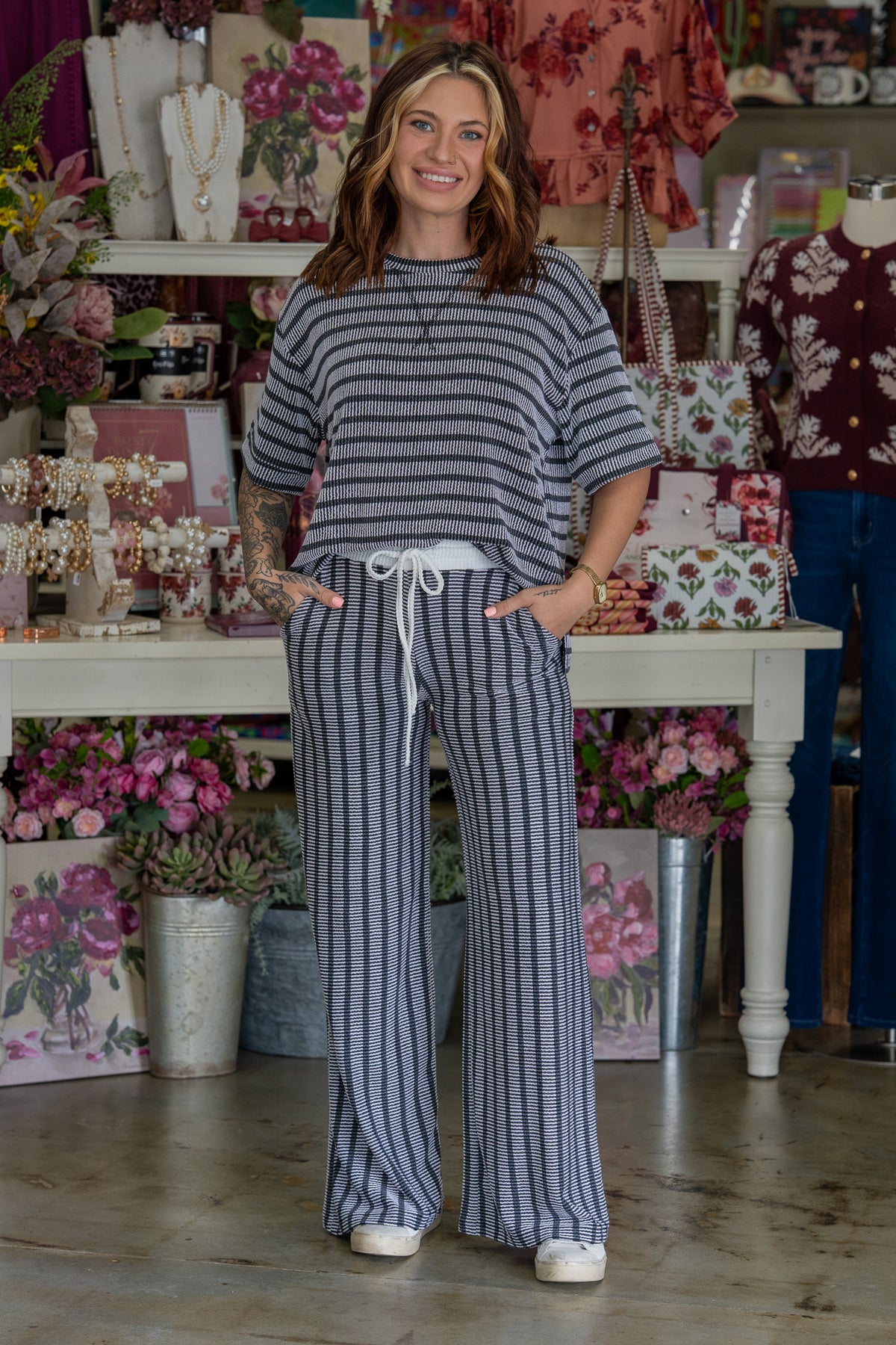 Saylor Black Pant Set