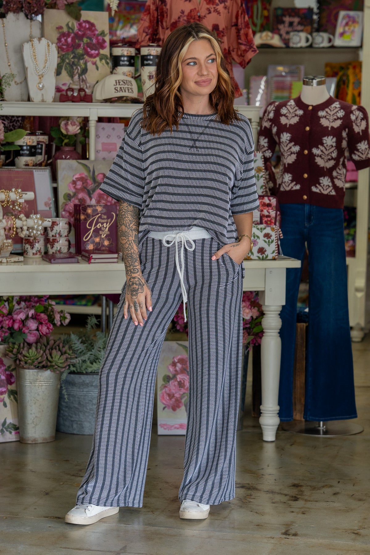 Saylor Black Pant Set