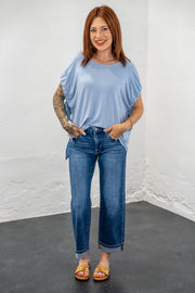 Millie Mid Rise Cuffed Jeans