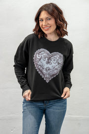 Concho Heart Sweatshirt