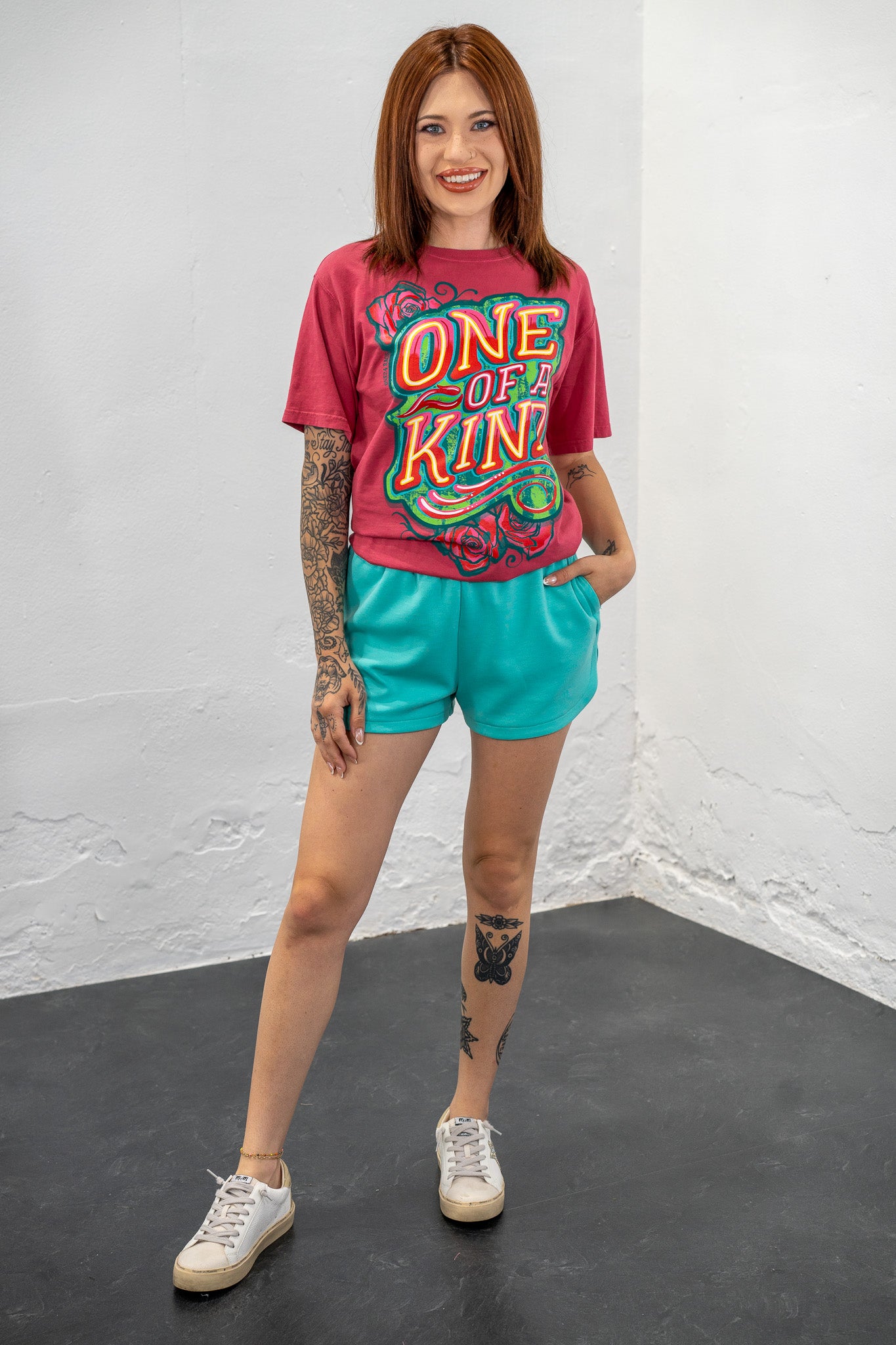 Jessie Mint Scuba Shorts