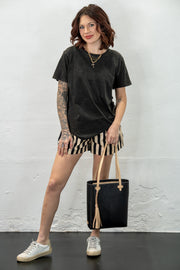 Soft Touch Black Basic Top