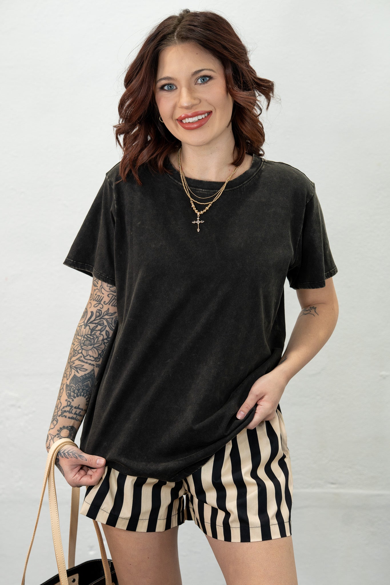 Soft Touch Black Basic Top