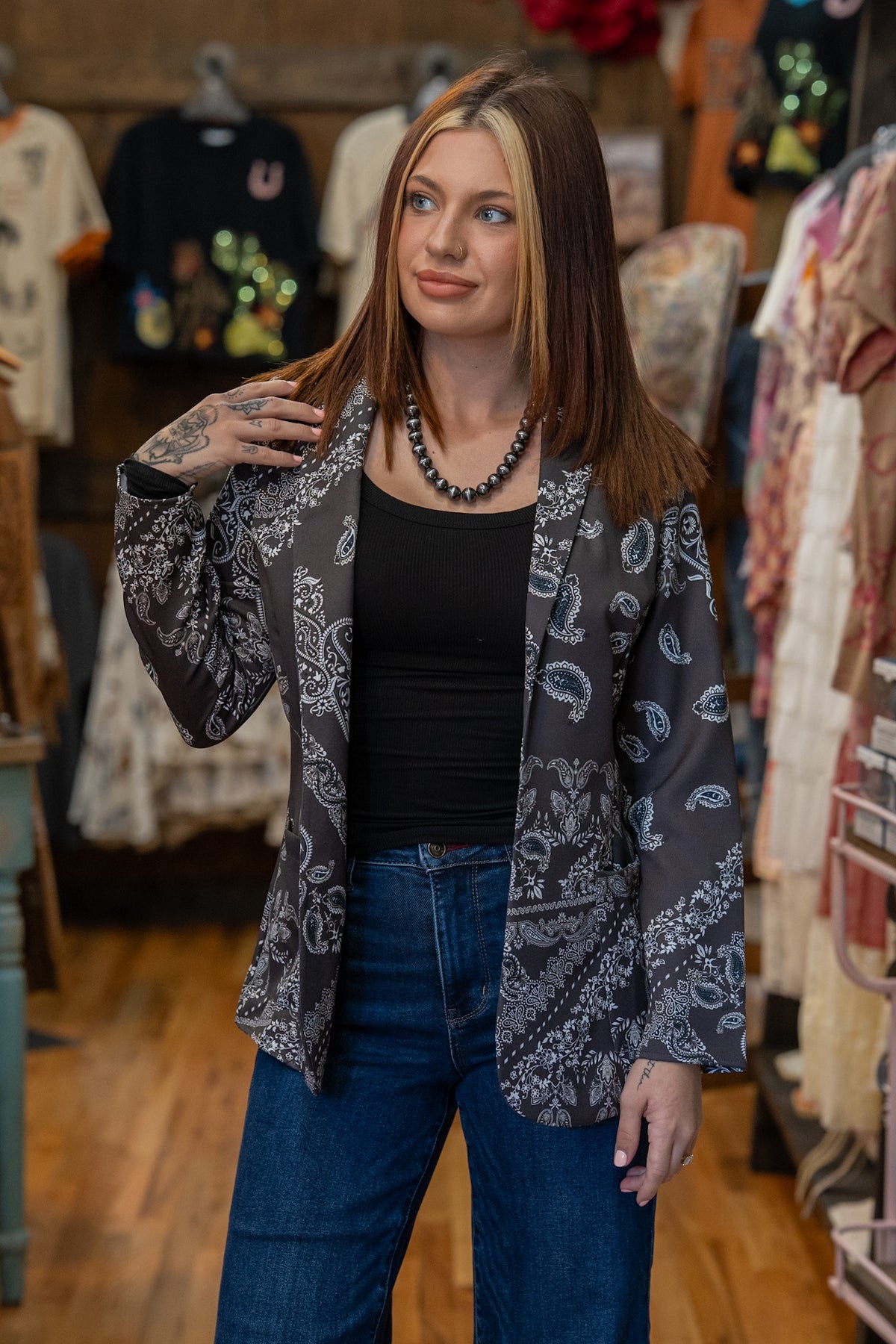 Jessi Bandana Blazer