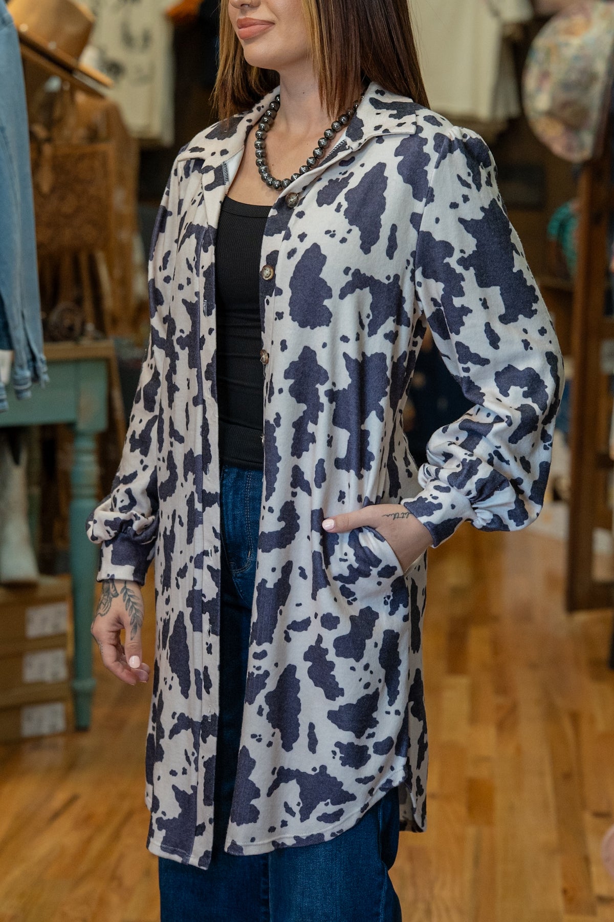 Udderly Obsessed Cow Print