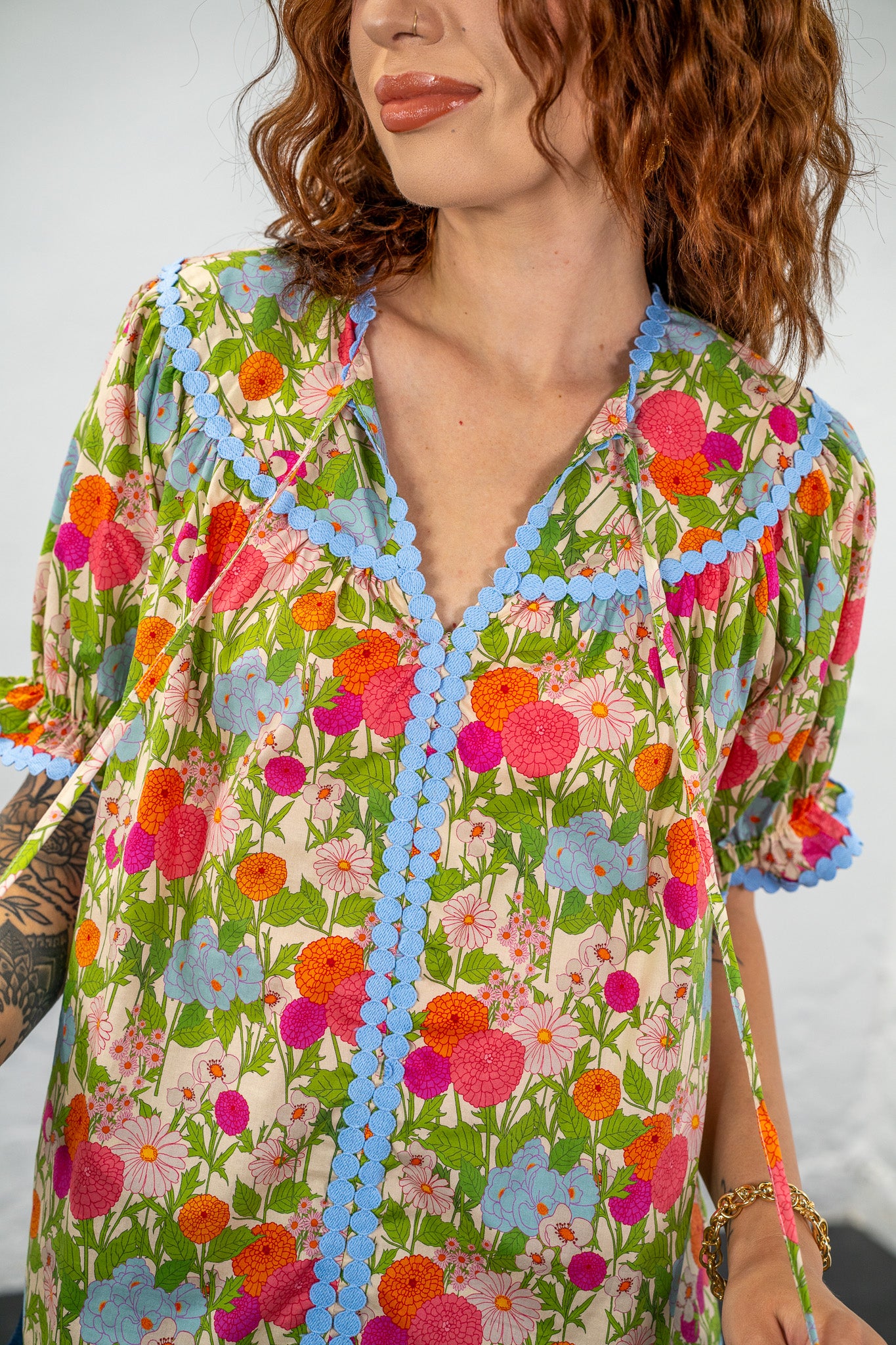 Wildflower Whirl Ric-Rac Top