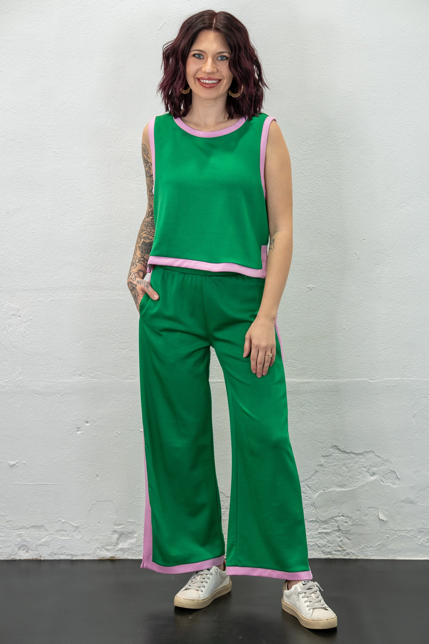 Boss Babe Pink & Green Pants