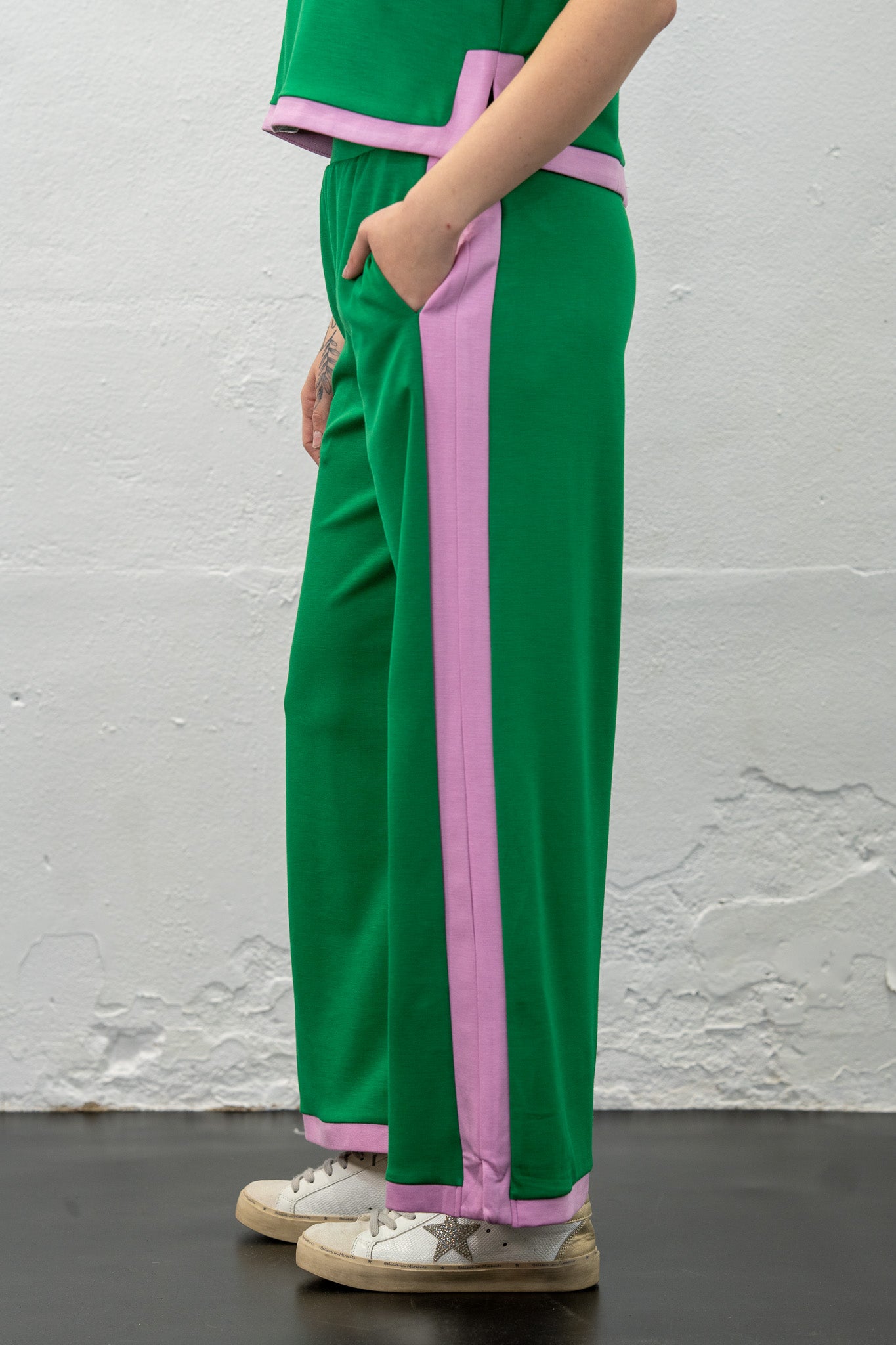 Boss Babe Pink & Green Pants - Final Sale!