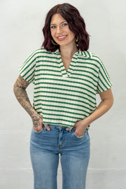 Retro Crush Green Polo Tee
