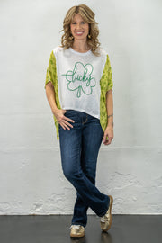 Lucky Clover Poncho Top