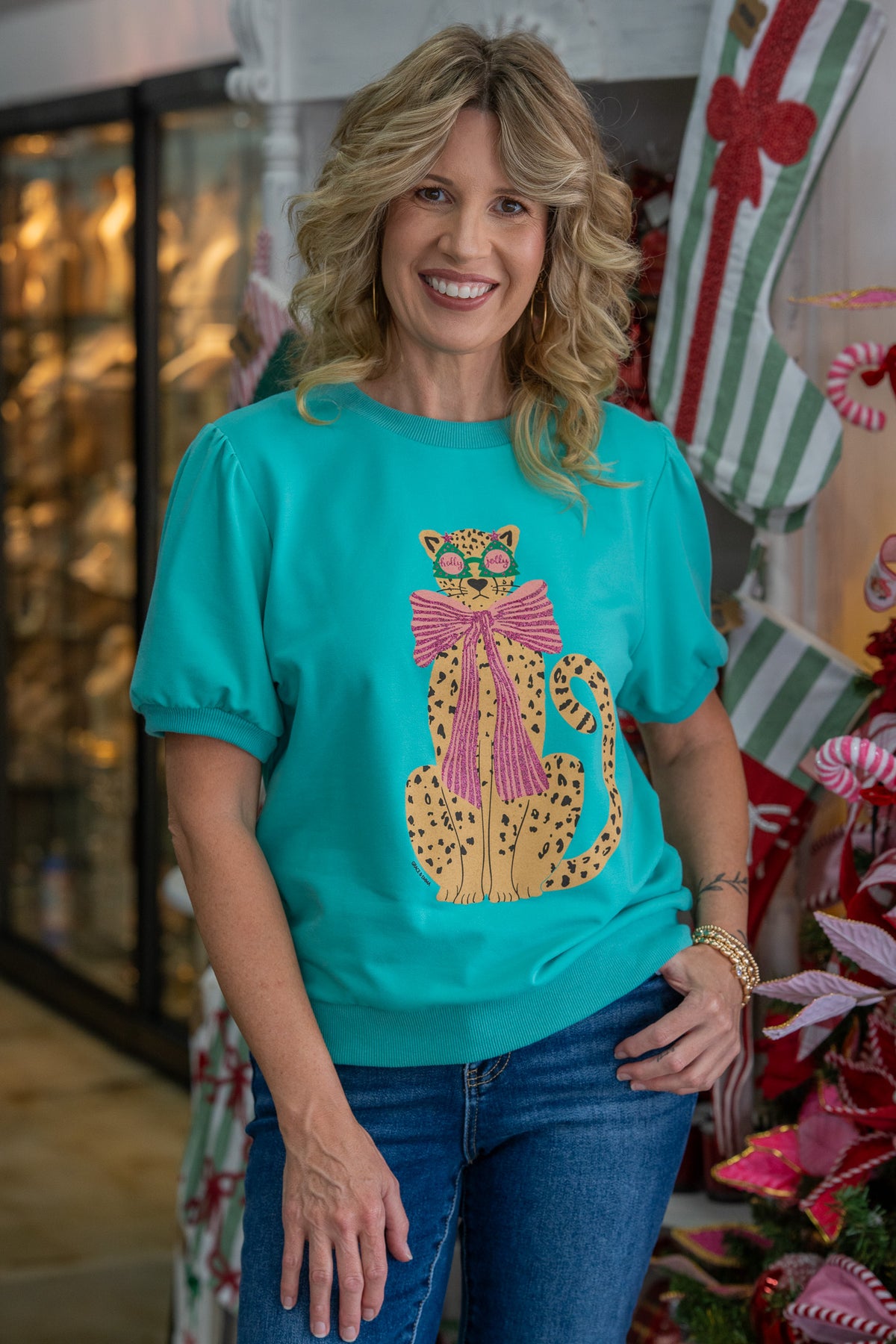 Holly Jolly Cheetah Sweatshirt