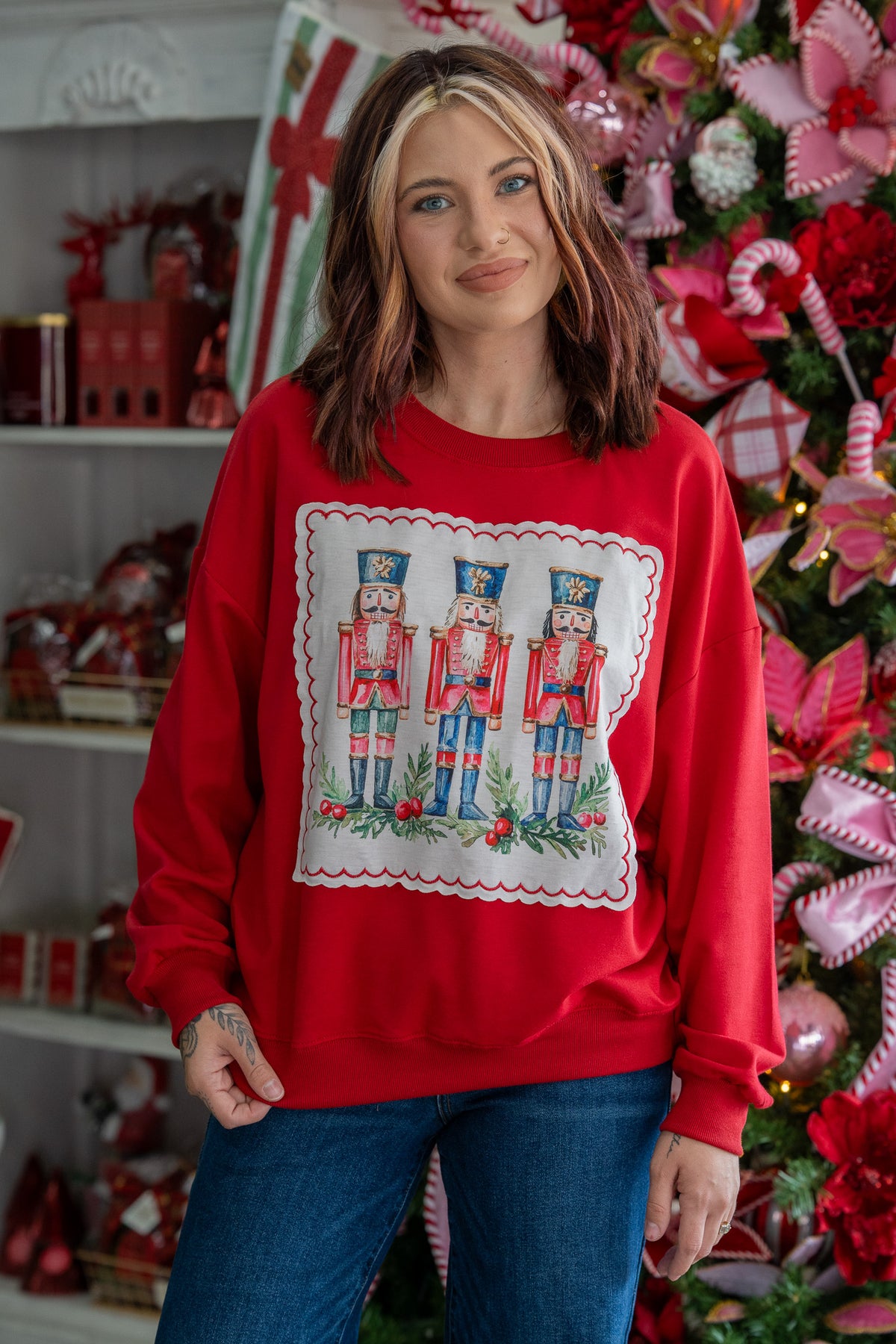 Nutcracker Stamp Sweatshirt
