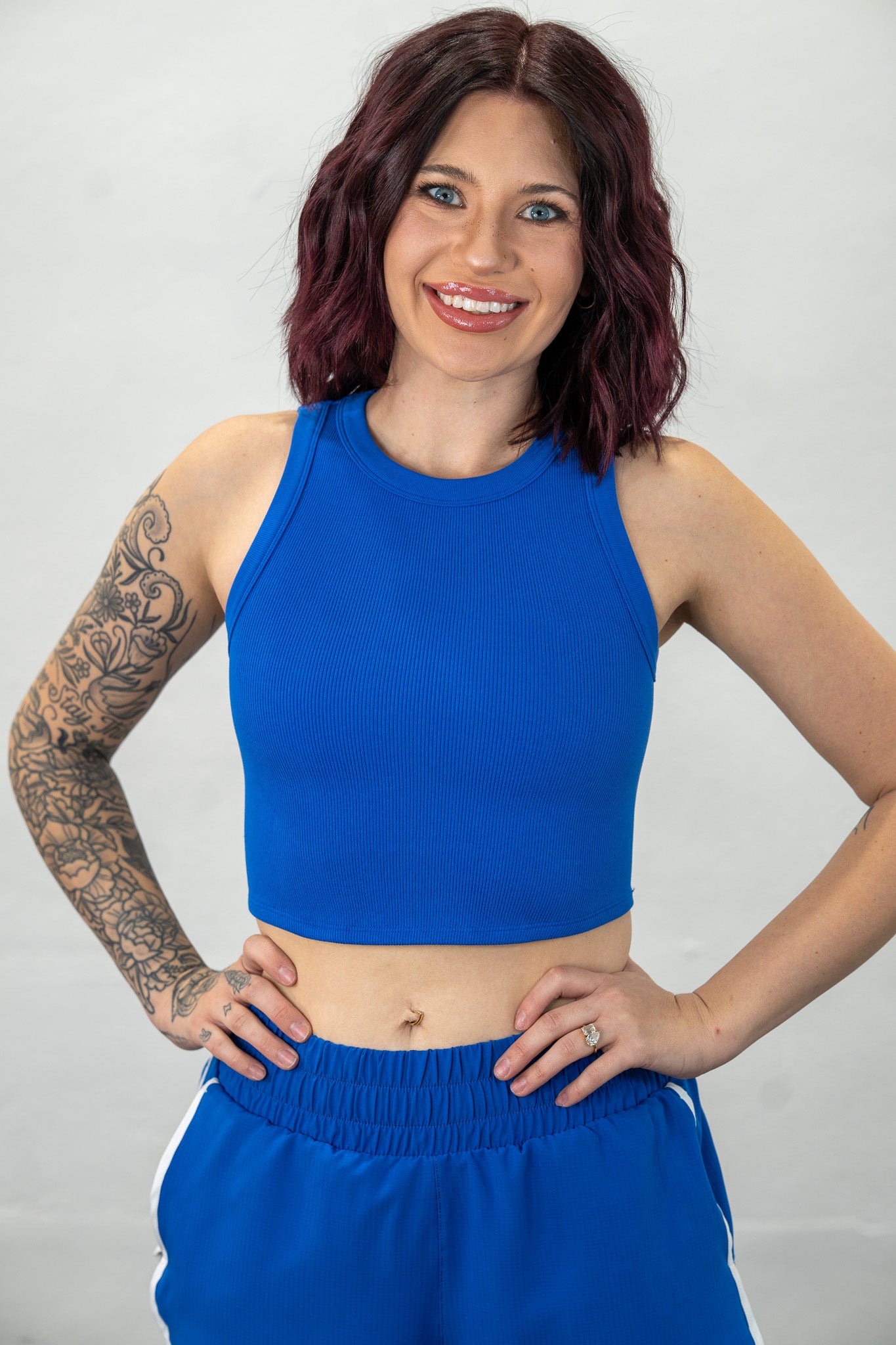 Fearless Flex Blue Muscle Tank