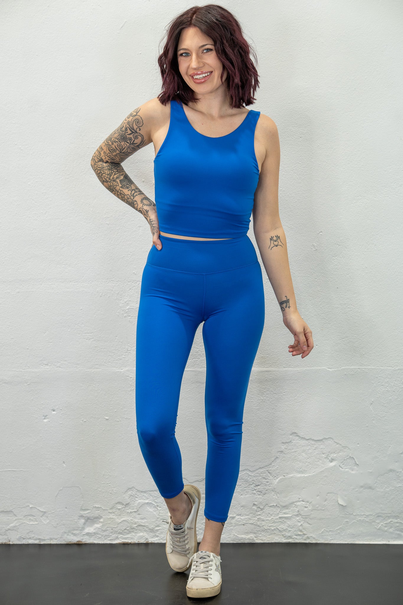 Hustle Honey Blue Leggings