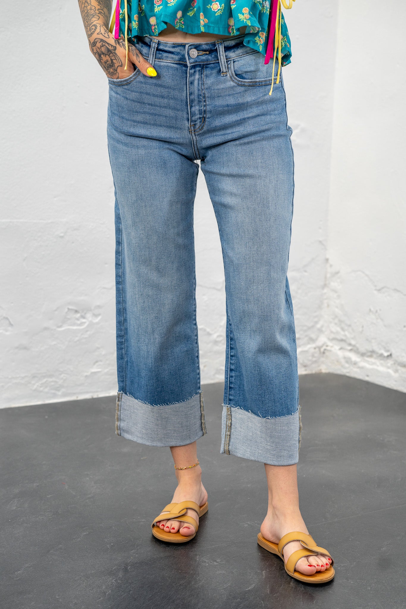 Maisie High Rise Crop Wide Leg