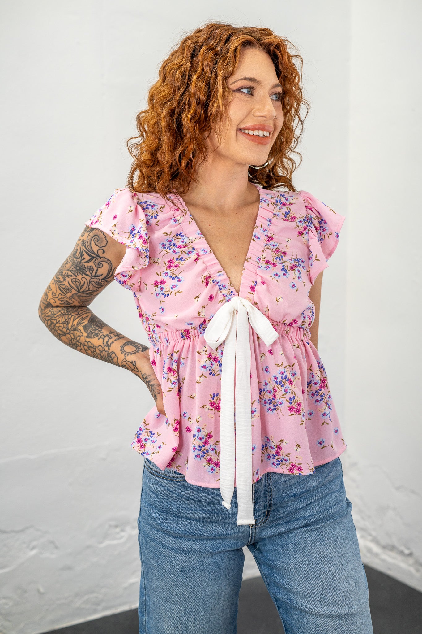 Alexandria Floral Top