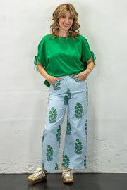 Spring Fling Blue Stripe Pants