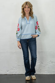 Bluebell Meadow Striped Top