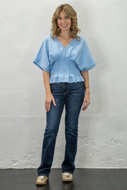 Grace In Motion Blue Top