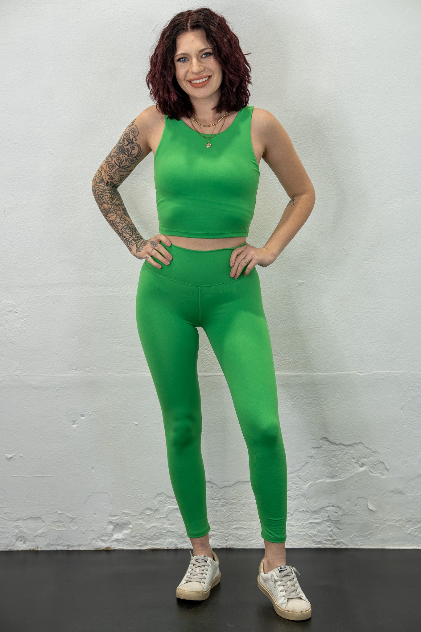 Hustle Honey Green Leggings