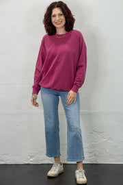 The Soft Stretch Raspberry Pullover