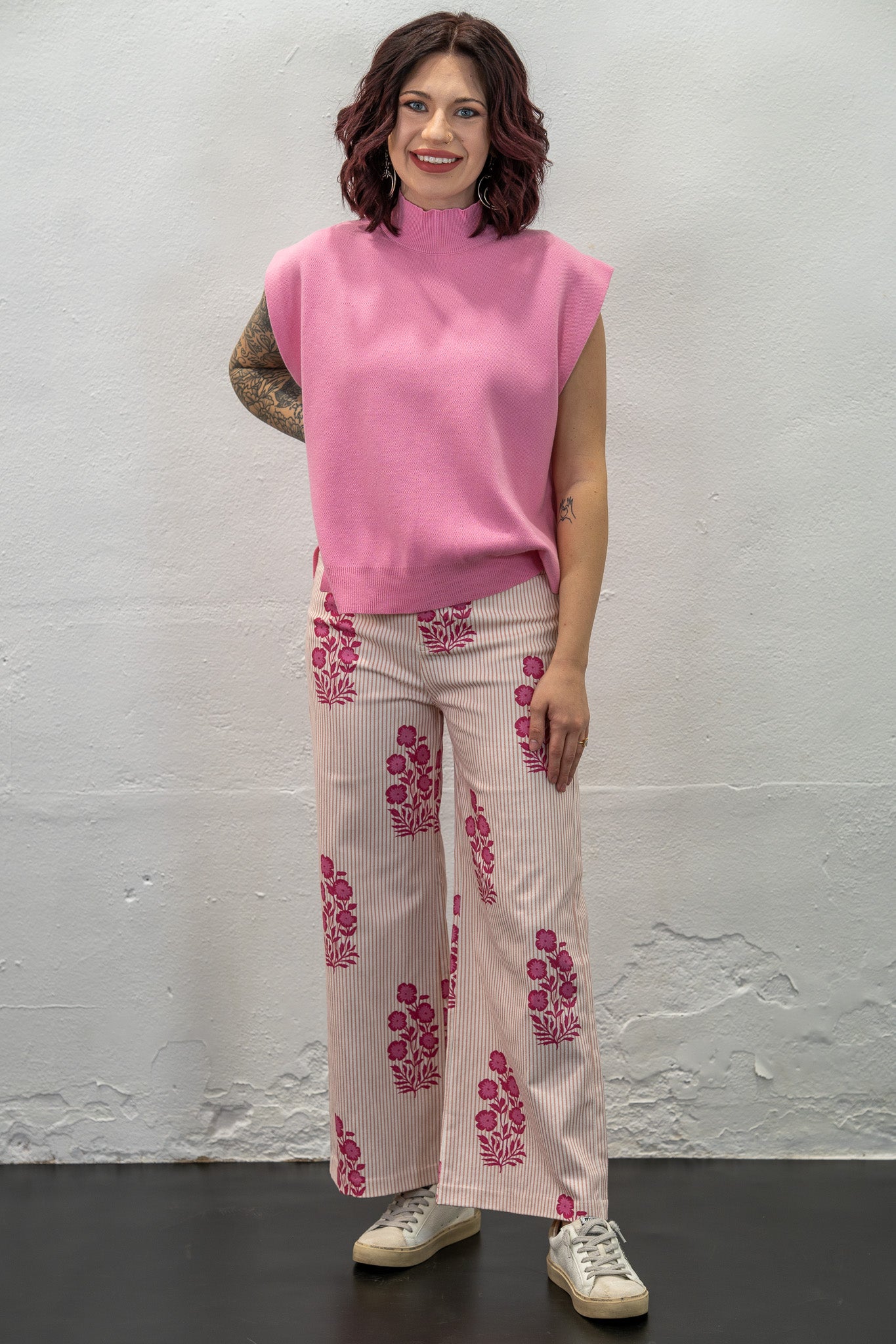 Spring Fling Pink Stripe Pants