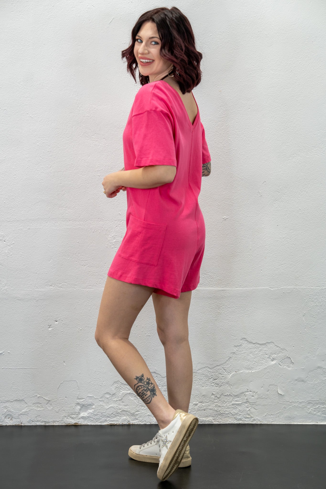 Andree Pink Reversible Romper