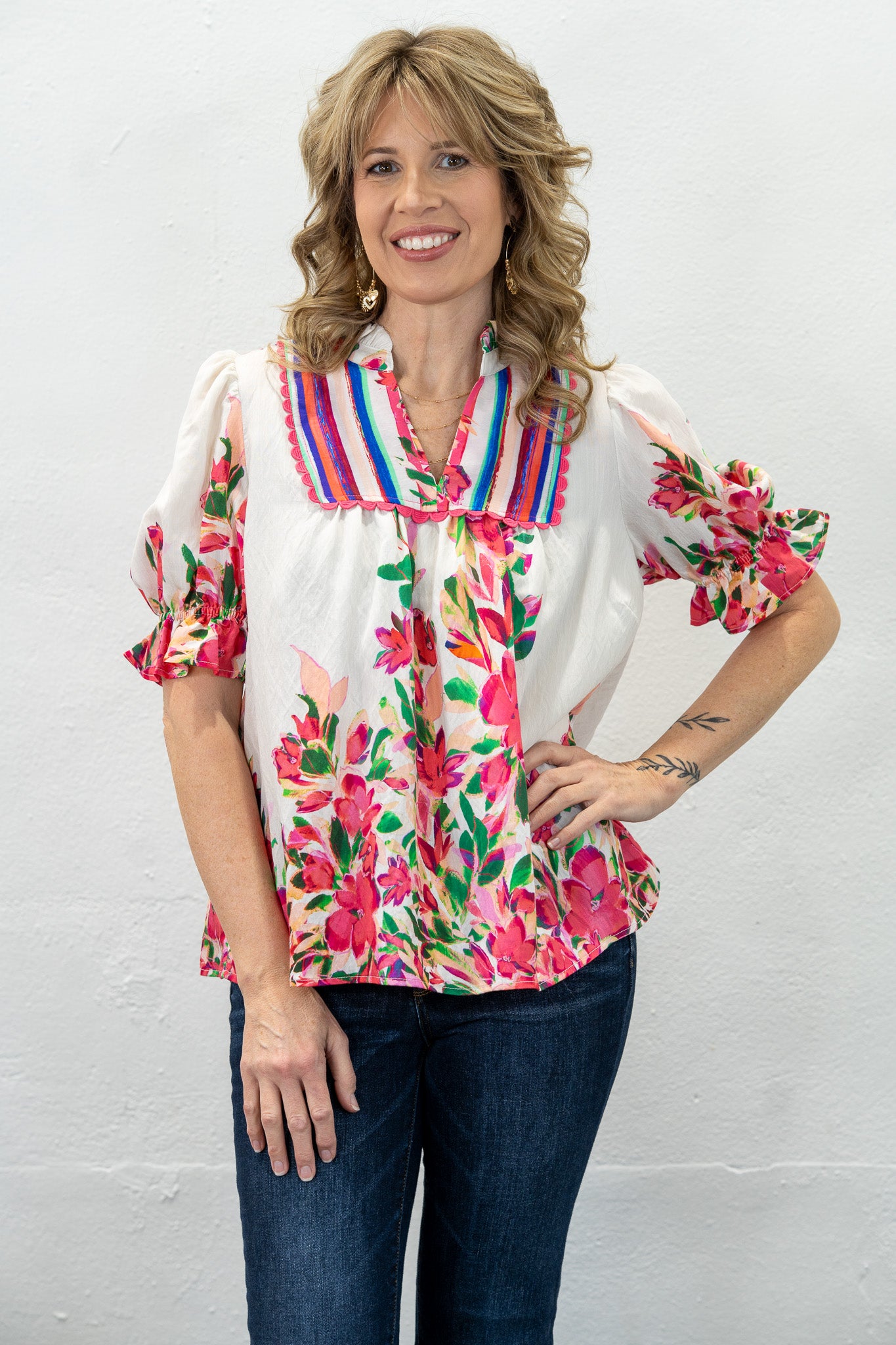 Tiffany Pink Floral Top