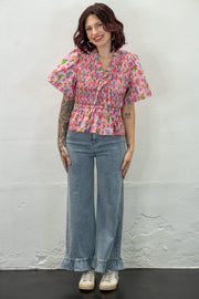 Brooklyn Denim Ruffle Pants
