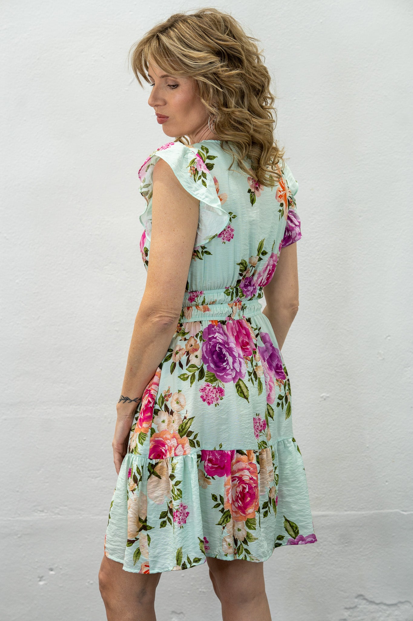 Mint To Be Floral Dress