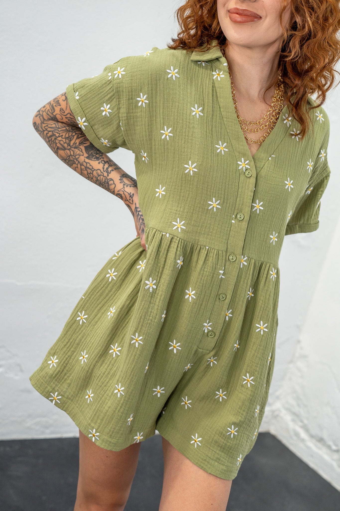 Daisy Daze Gauze Romper