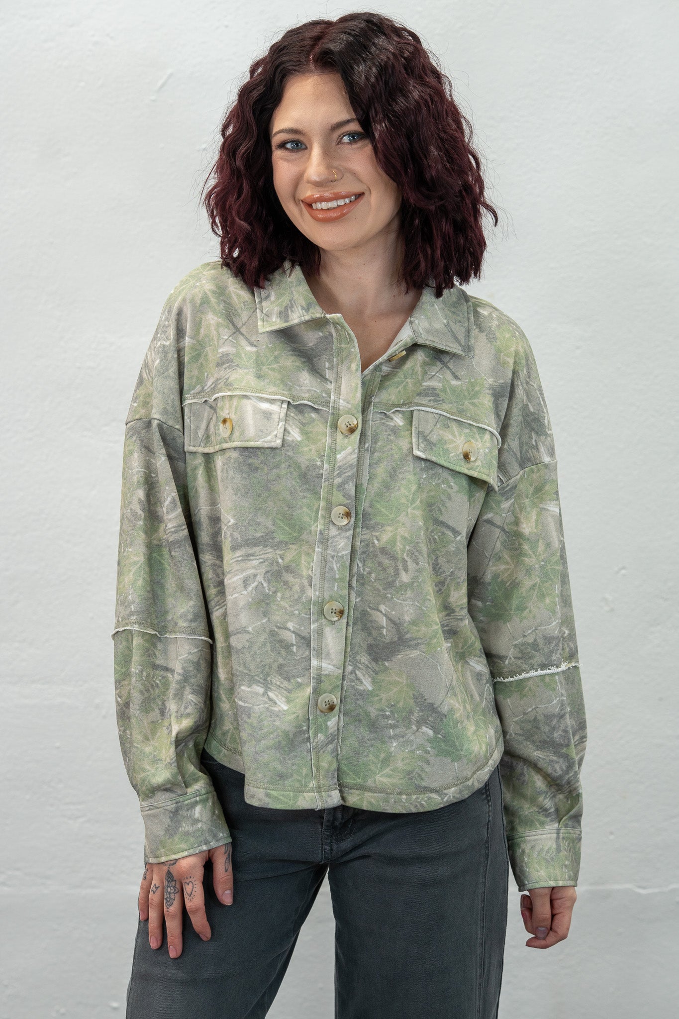 Backroad Beauty Camo Shacket