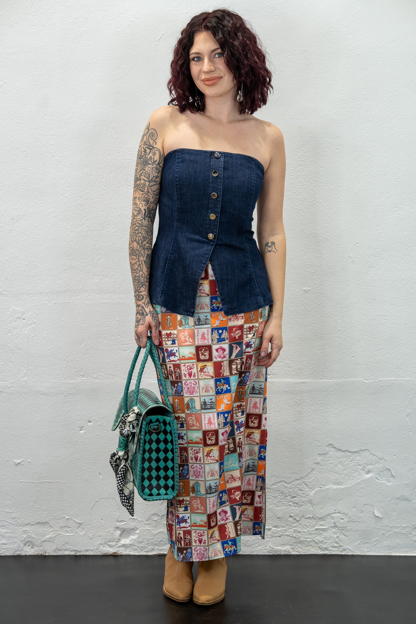 Dusty Trails Padded Tube Top