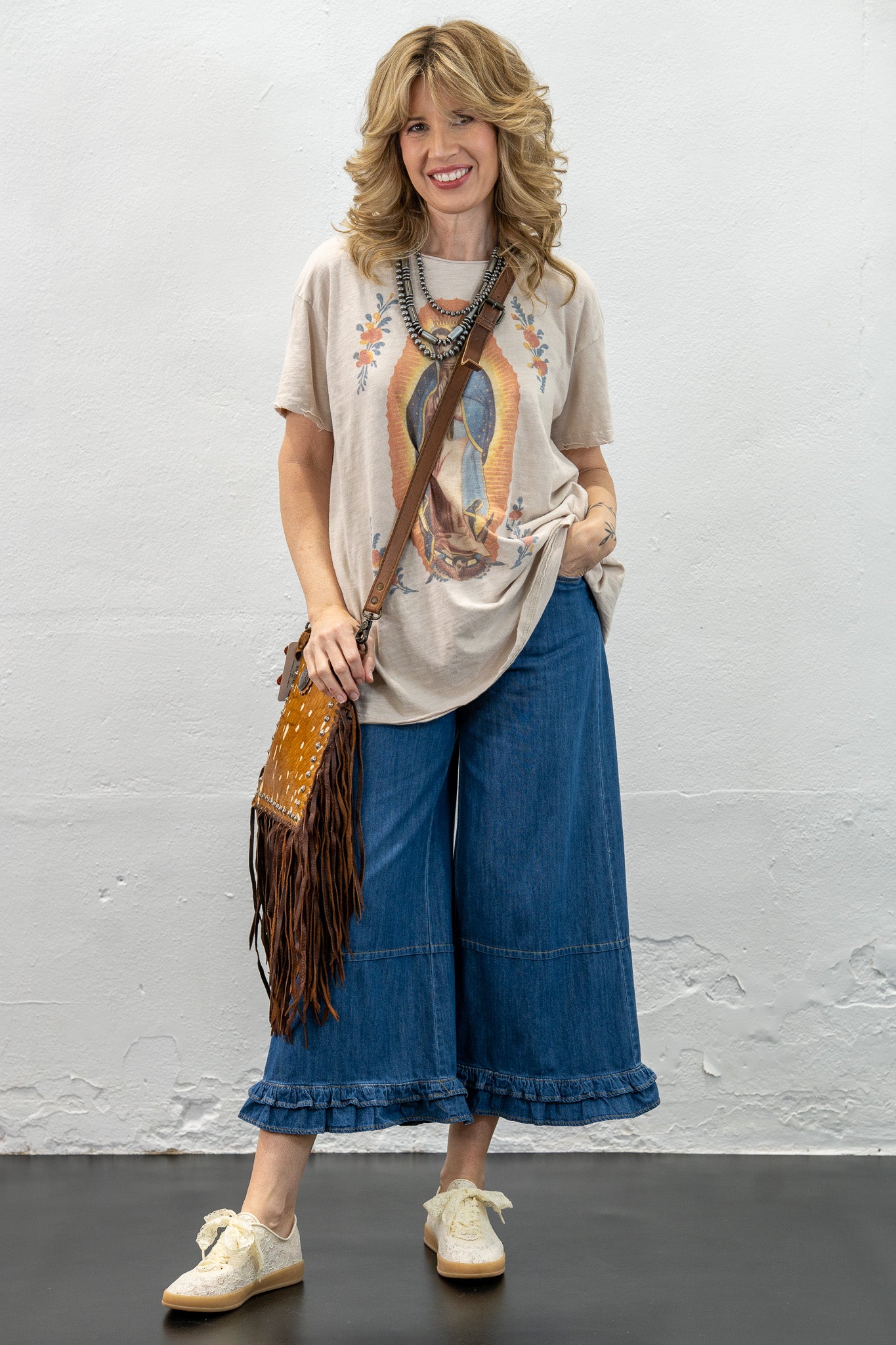 Rope Me In Ruffle Jeans