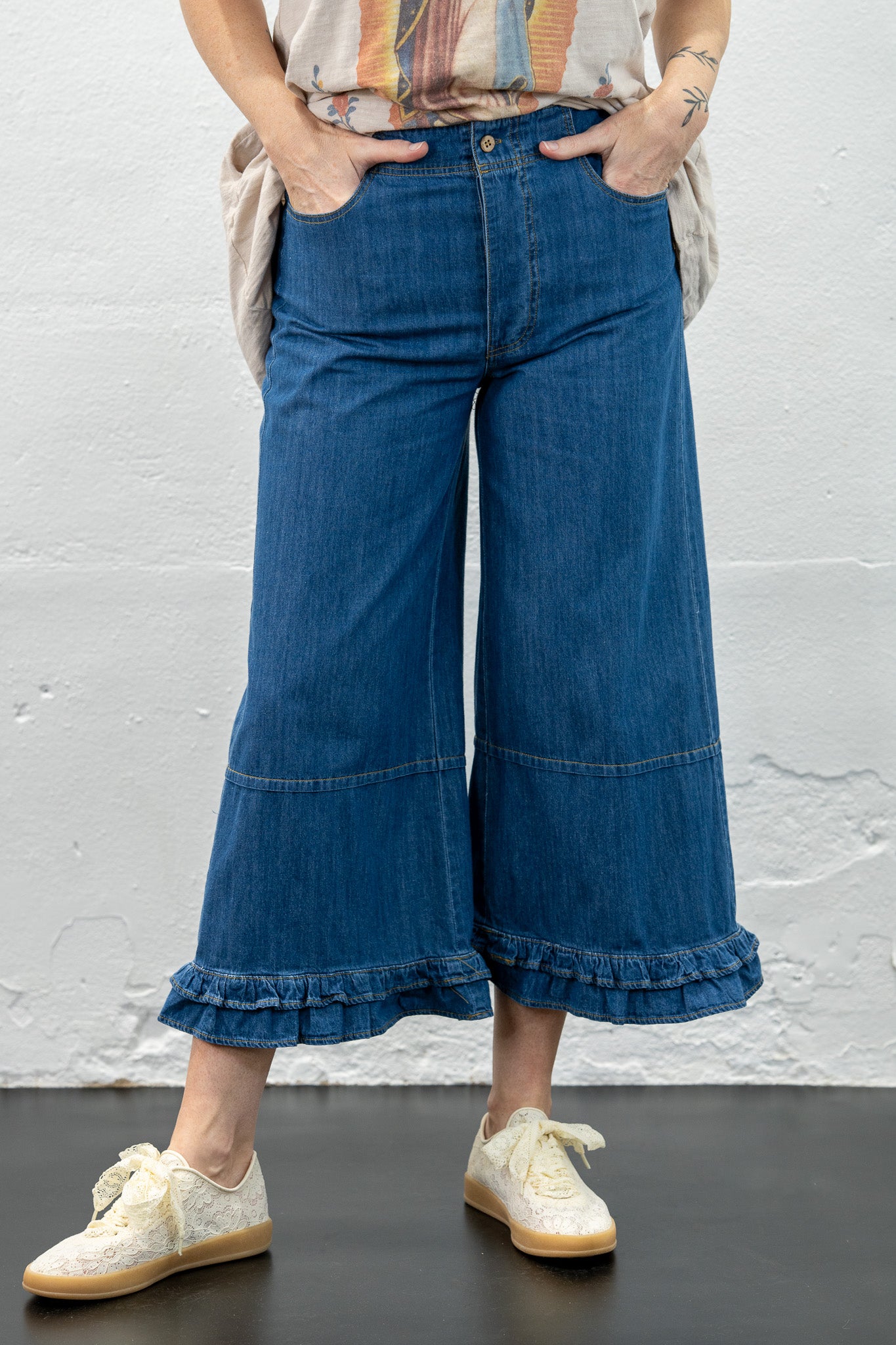 Rope Me In Ruffle Jeans