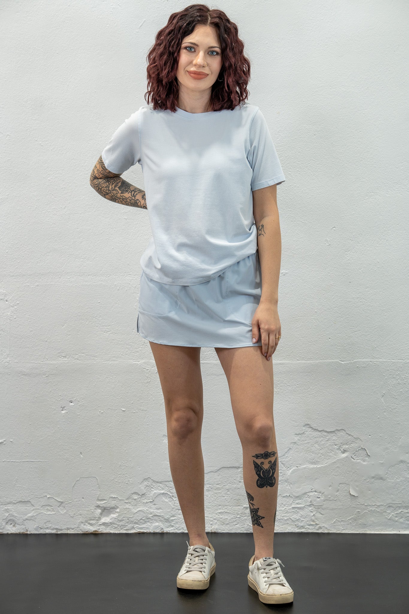 Run The World Lightest Blue Active Skort