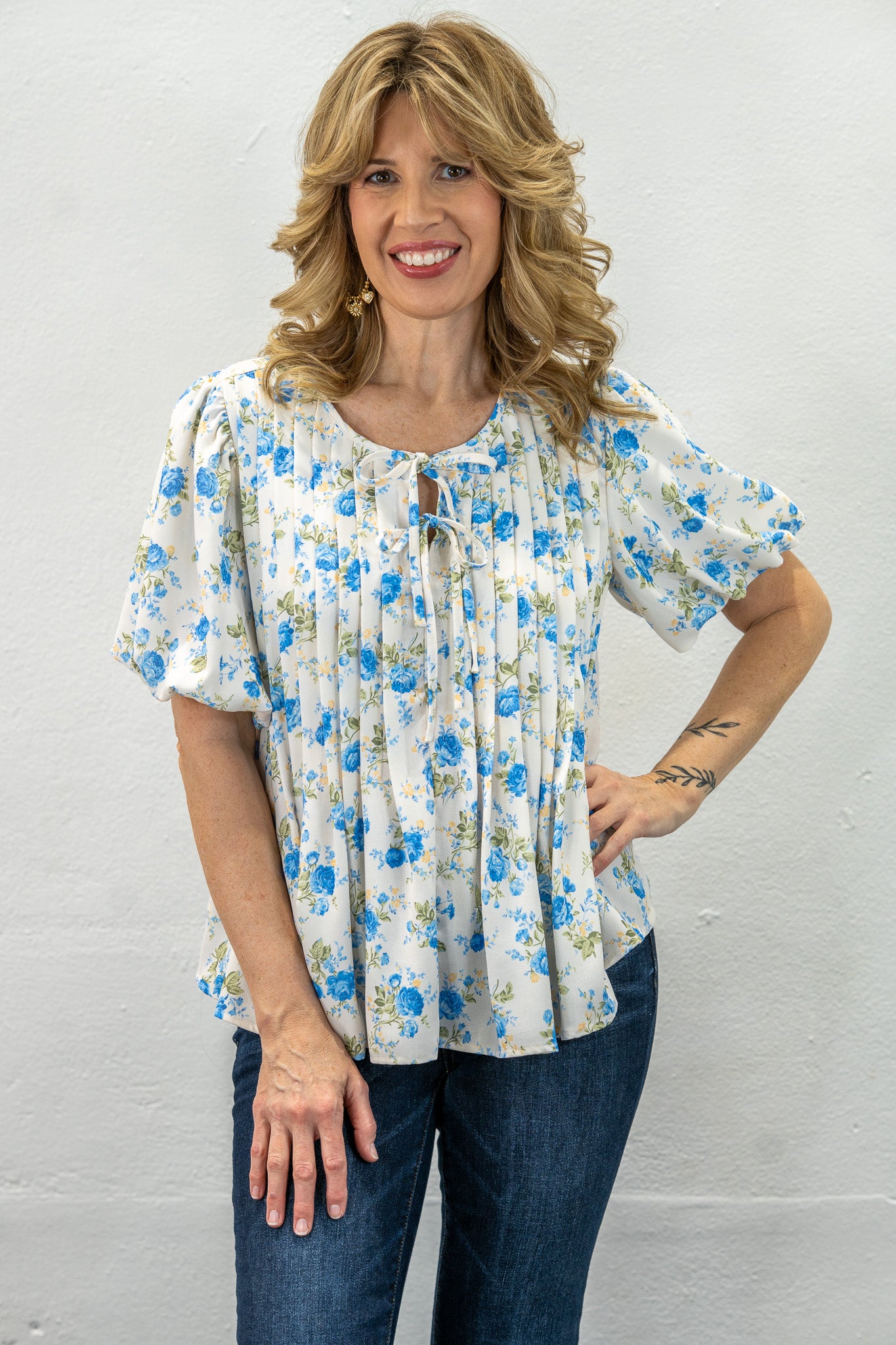 Ashlee Floral Tie Top