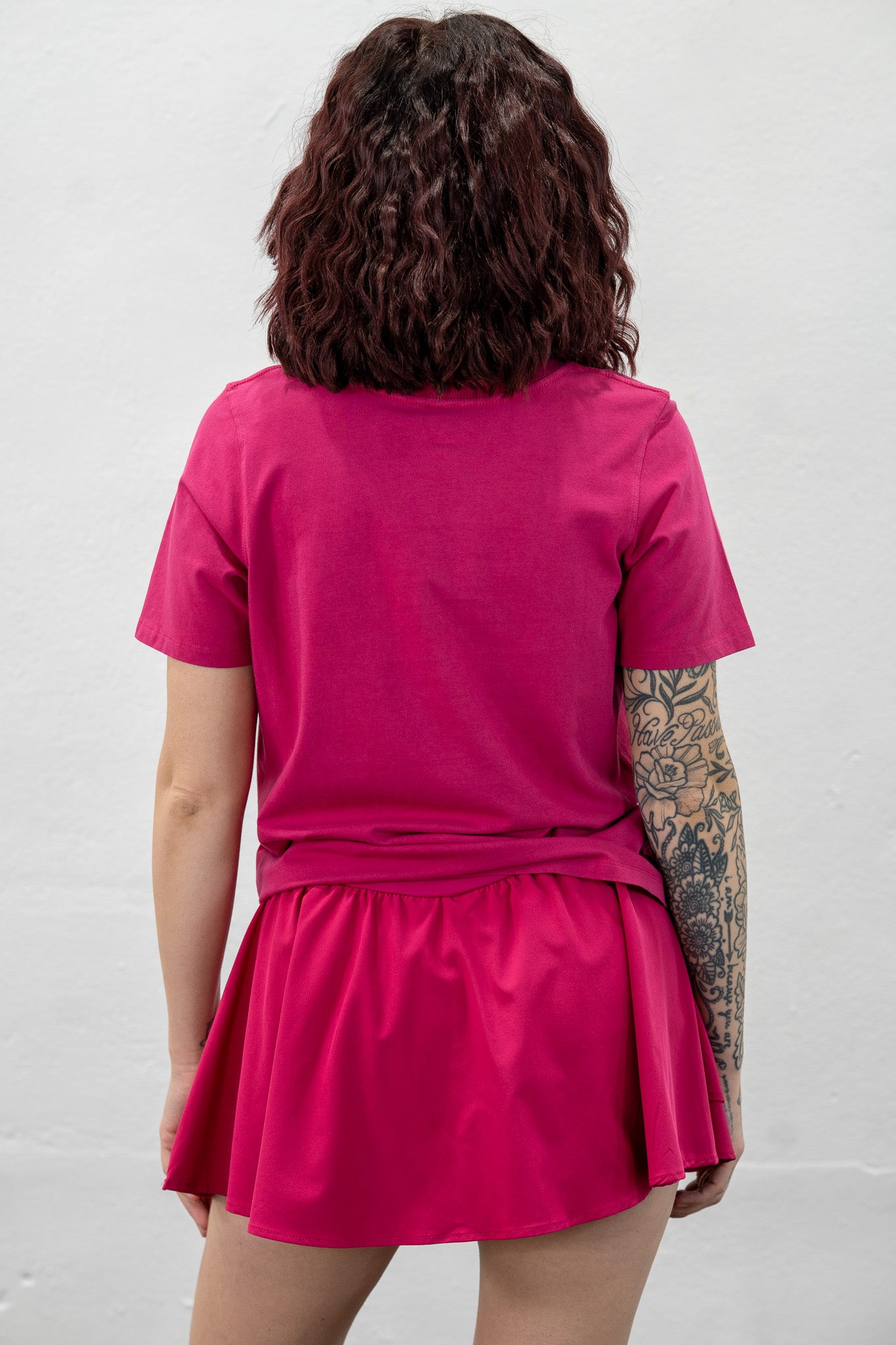 All Day Motion Raspberry Boxy Tee