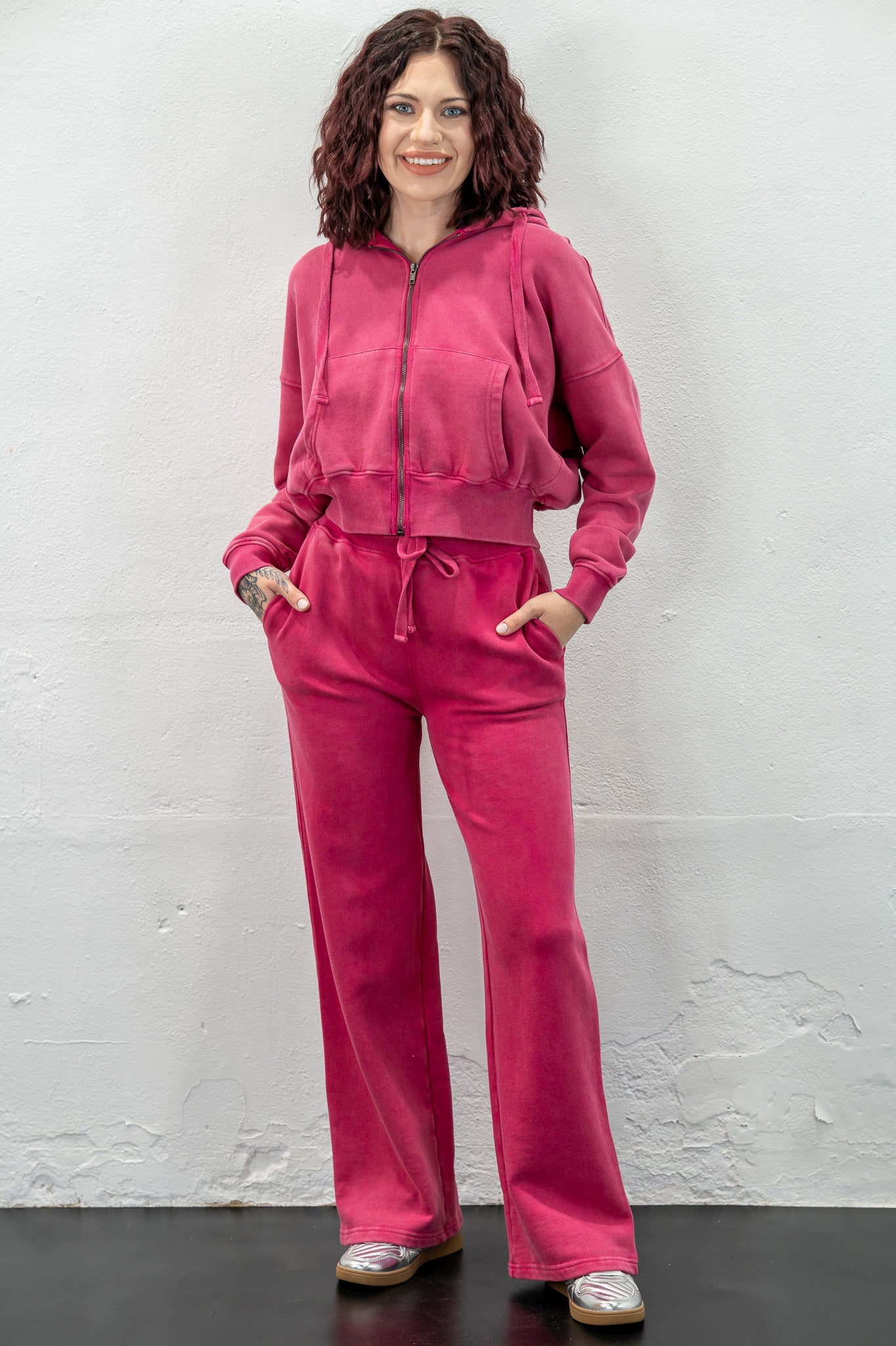 Soft Flex Raspberry Sweats