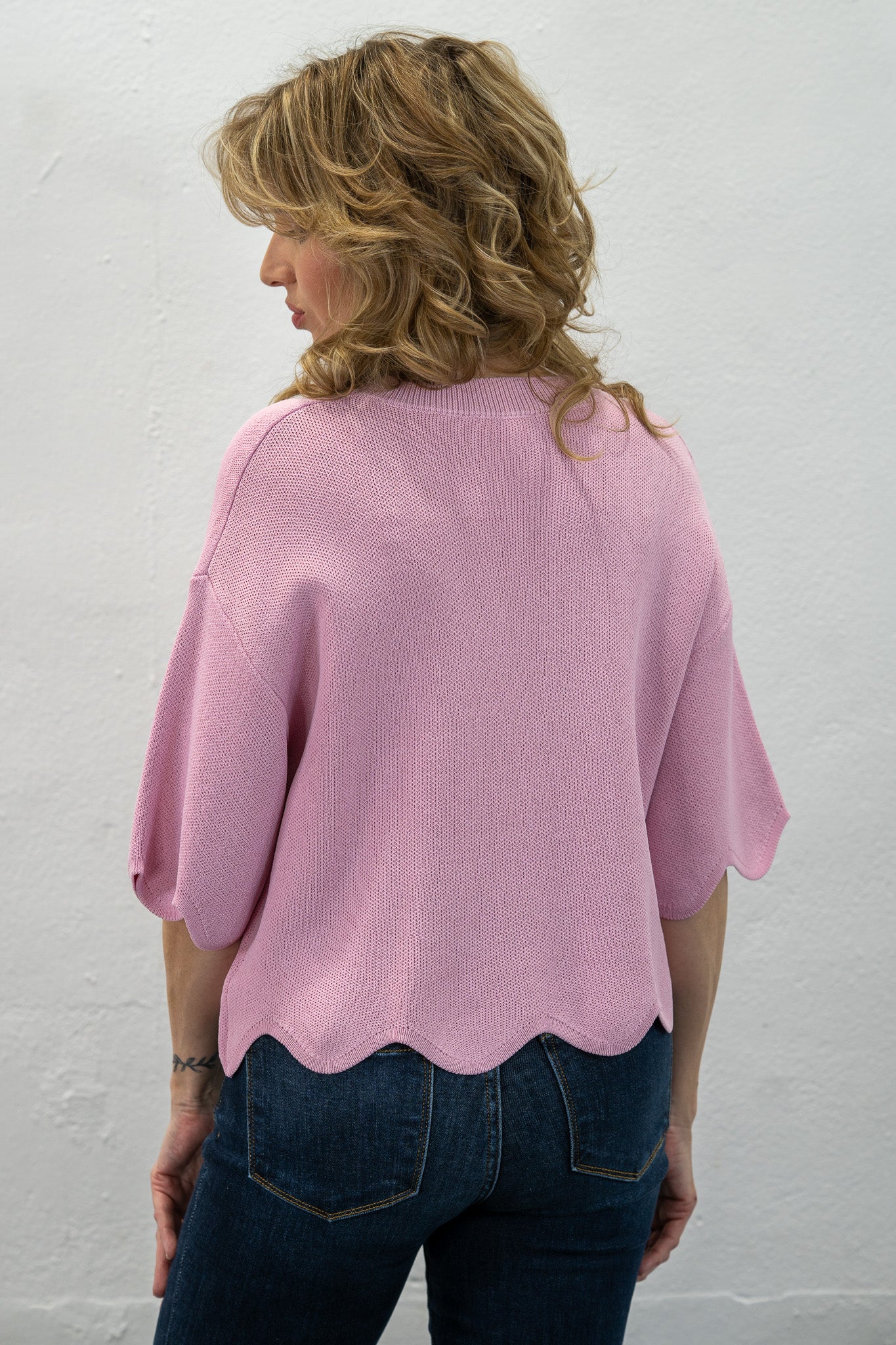 Classy Comfort Pink Knit Top