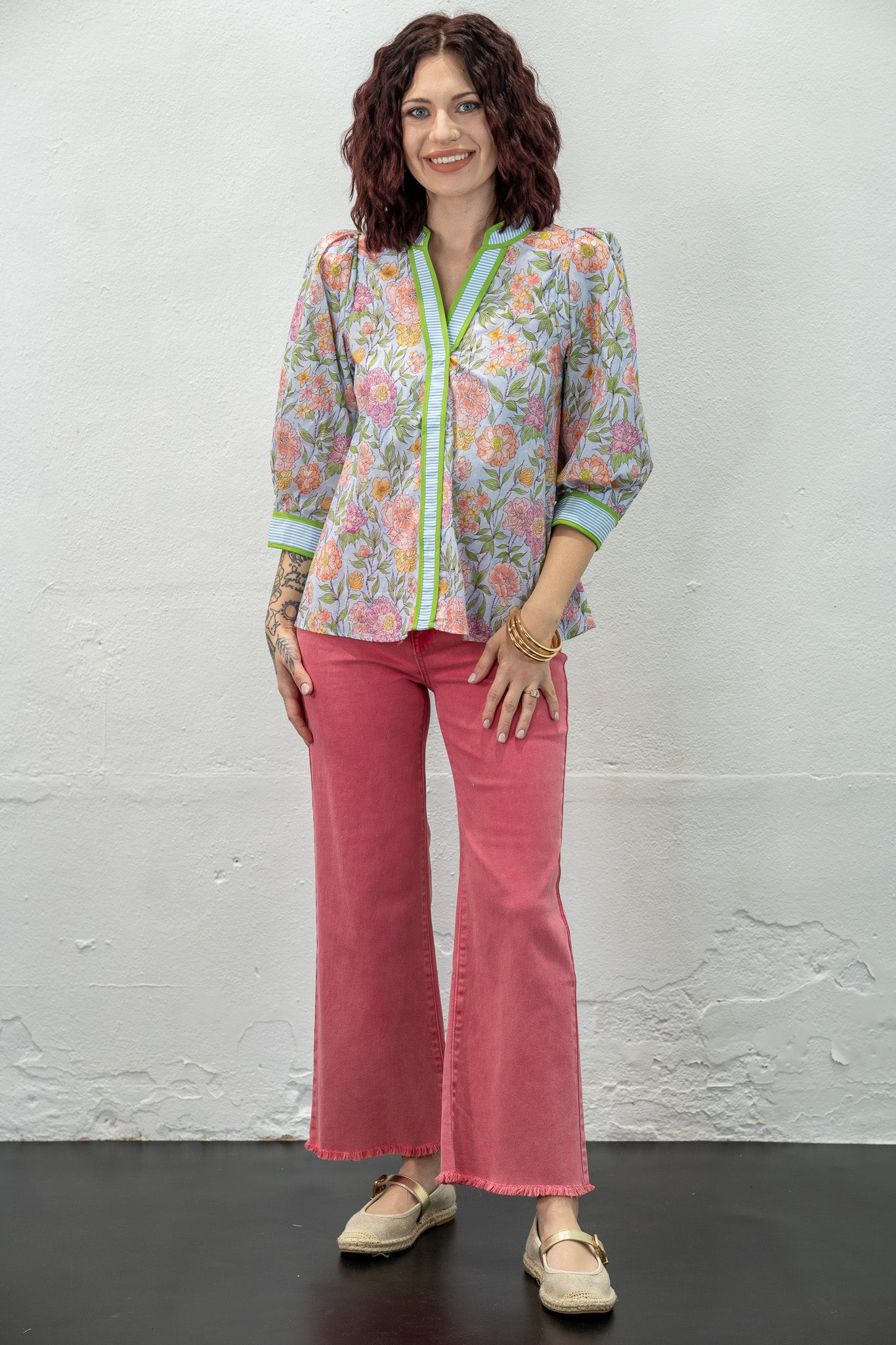 Alix Watermelon Cutoff Pants