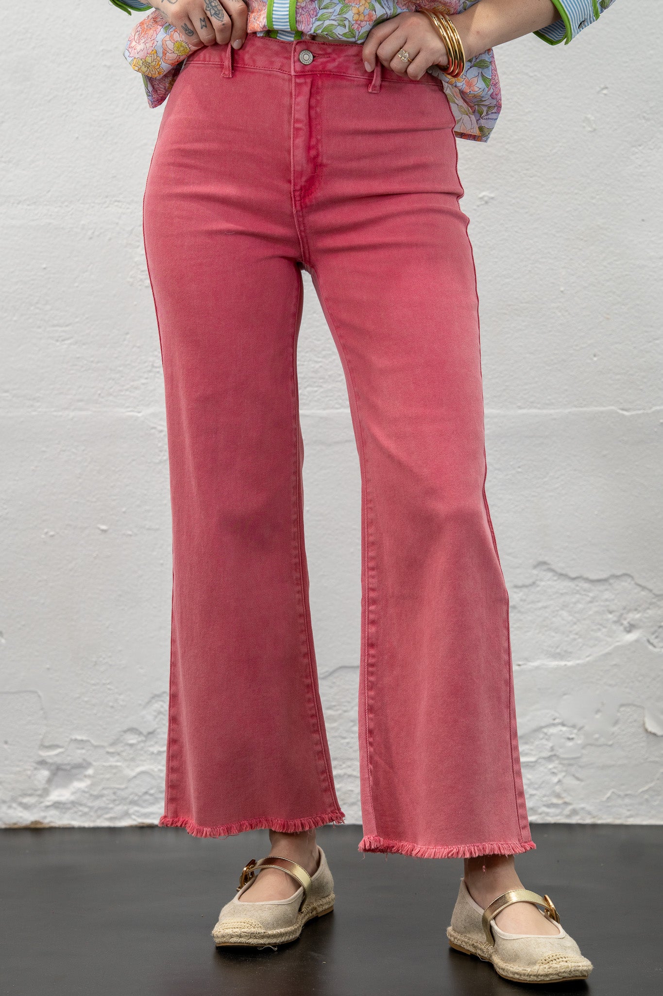 Alix Watermelon Cutoff Pants