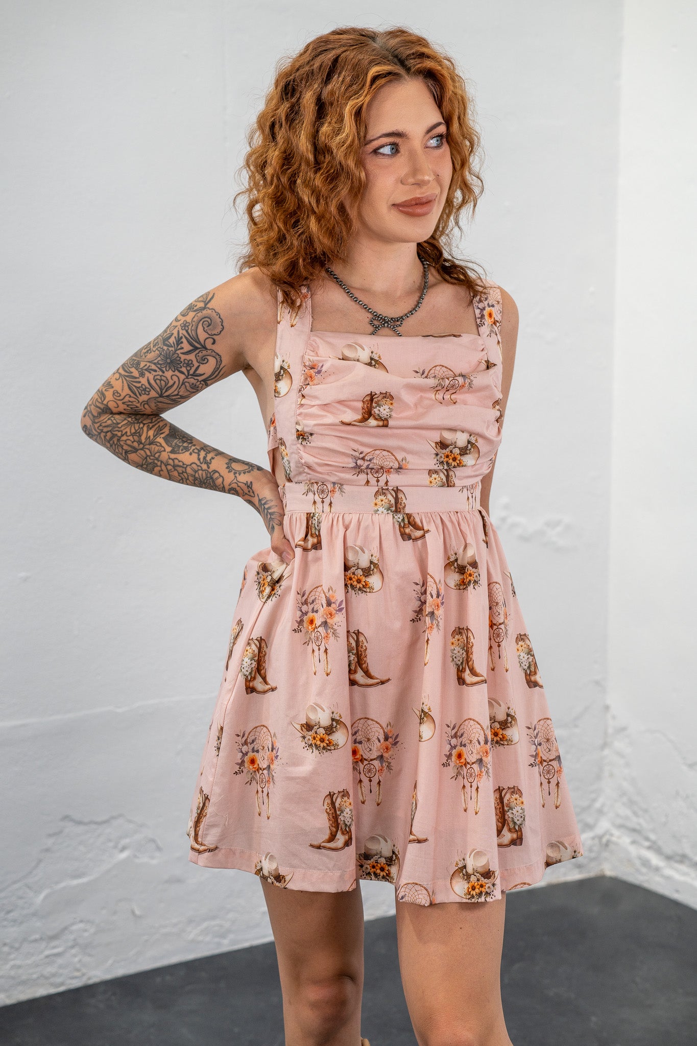 Wildflower Dream Ruched Mini Dress