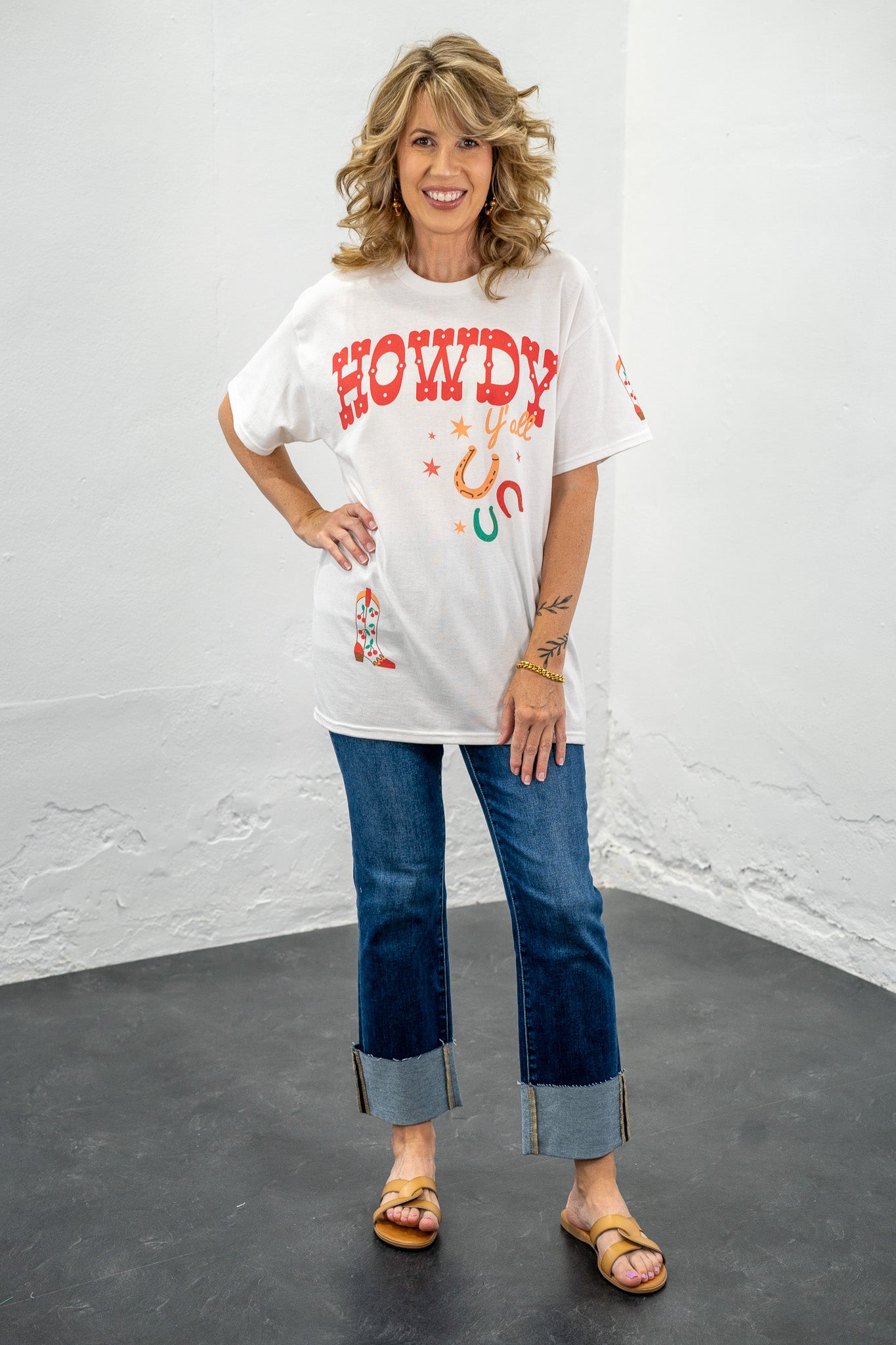 Howdy Y'all Boot Tee