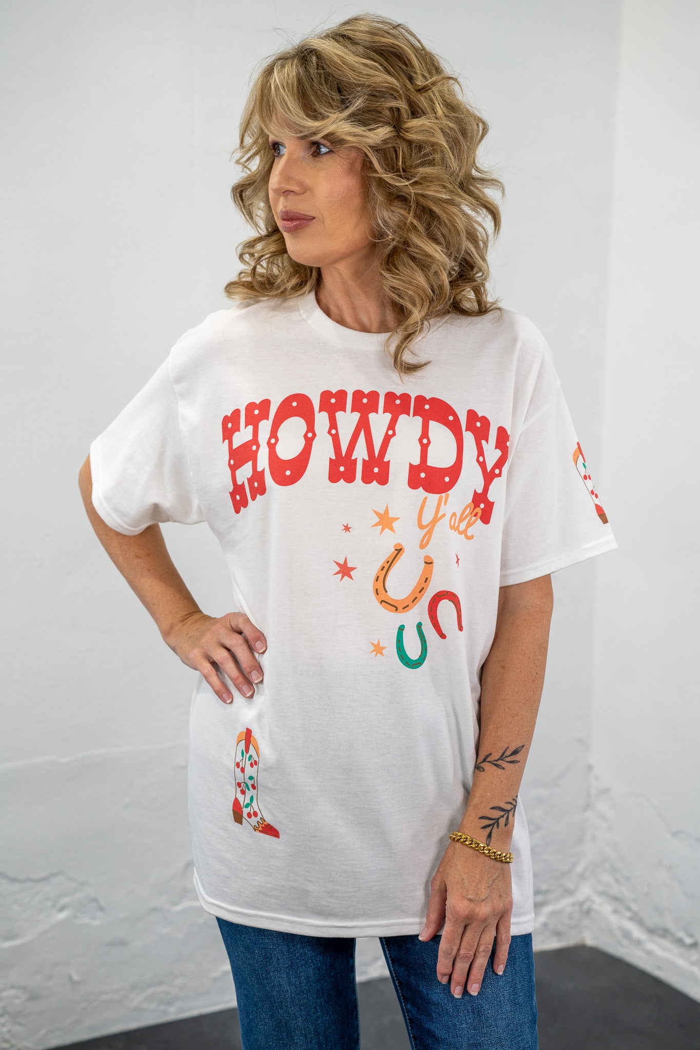 Howdy Y'all Boot Tee