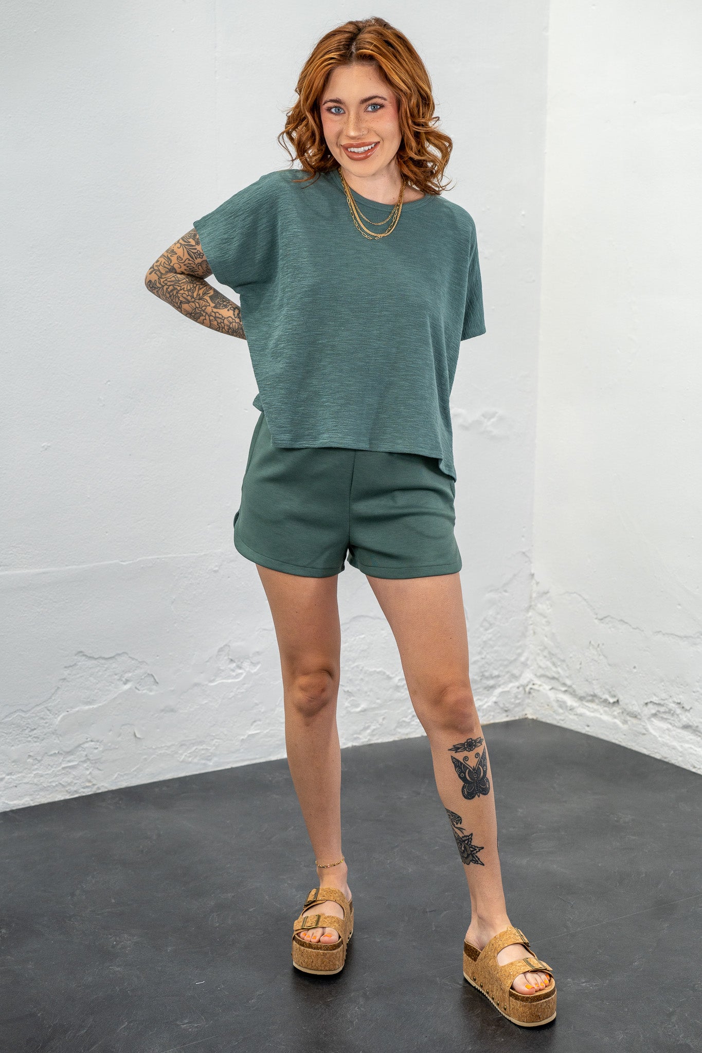 Bethanie Ash Jade Boxy Tee
