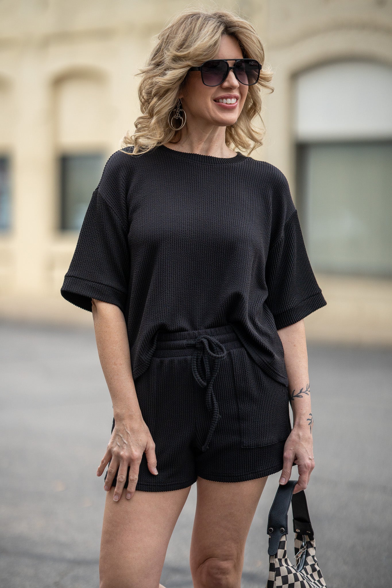 Pure Comfort Black Short Set