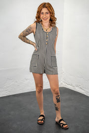 Christina Striped Romper
